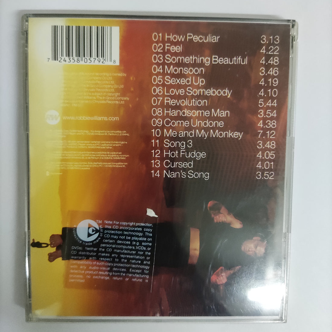 ซีดี Robbie Williams - Escapology CD VG+