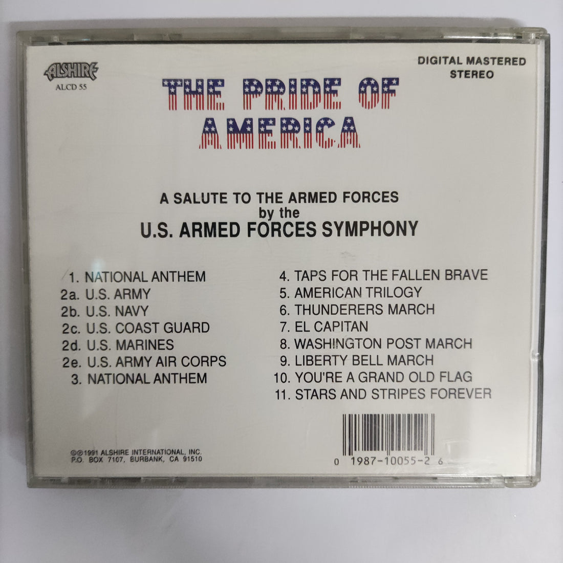 ซีดี U.S. Armed Forces Symphony - The Pride Of America CD VG+