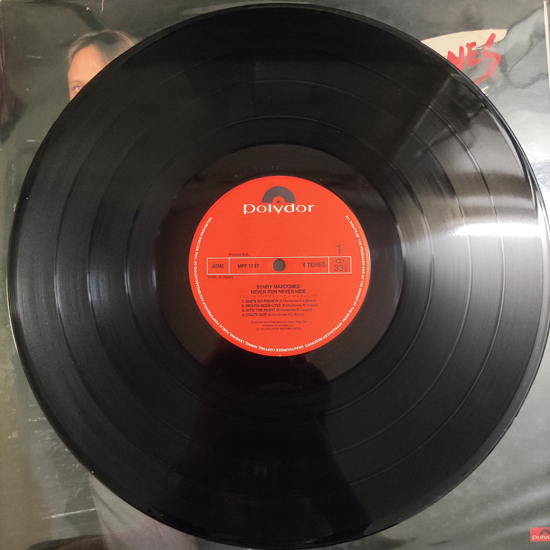 แผ่นเสียง Benny Mardones - Never Run Never Hide Vinyl VG+