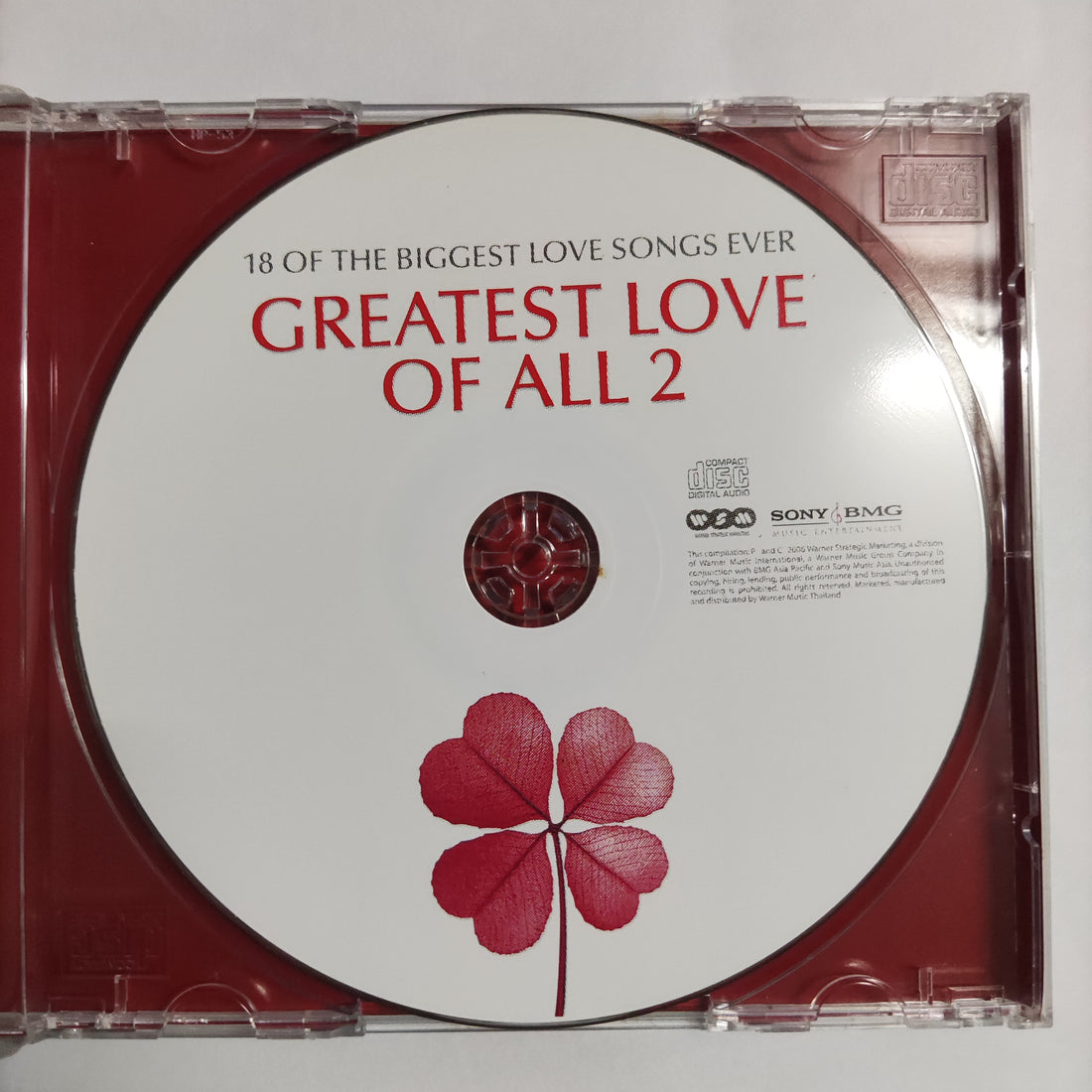 ซีดี Various - 18 Of The Biggest Love Songs Ever Greatest Love Of All 2 CD VG+