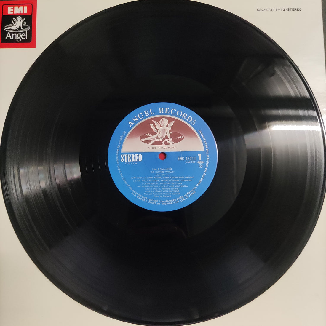 Franz Lehár, Elisabeth Schwarzkopf, Hanny Steffek, Nicolai Gedda, Josef Knapp , Eberhard Wächter, Philharmonia Orchestra And Philharmonia Chorus - Die Lustige Witwe Vinyl VG+ 2LPs