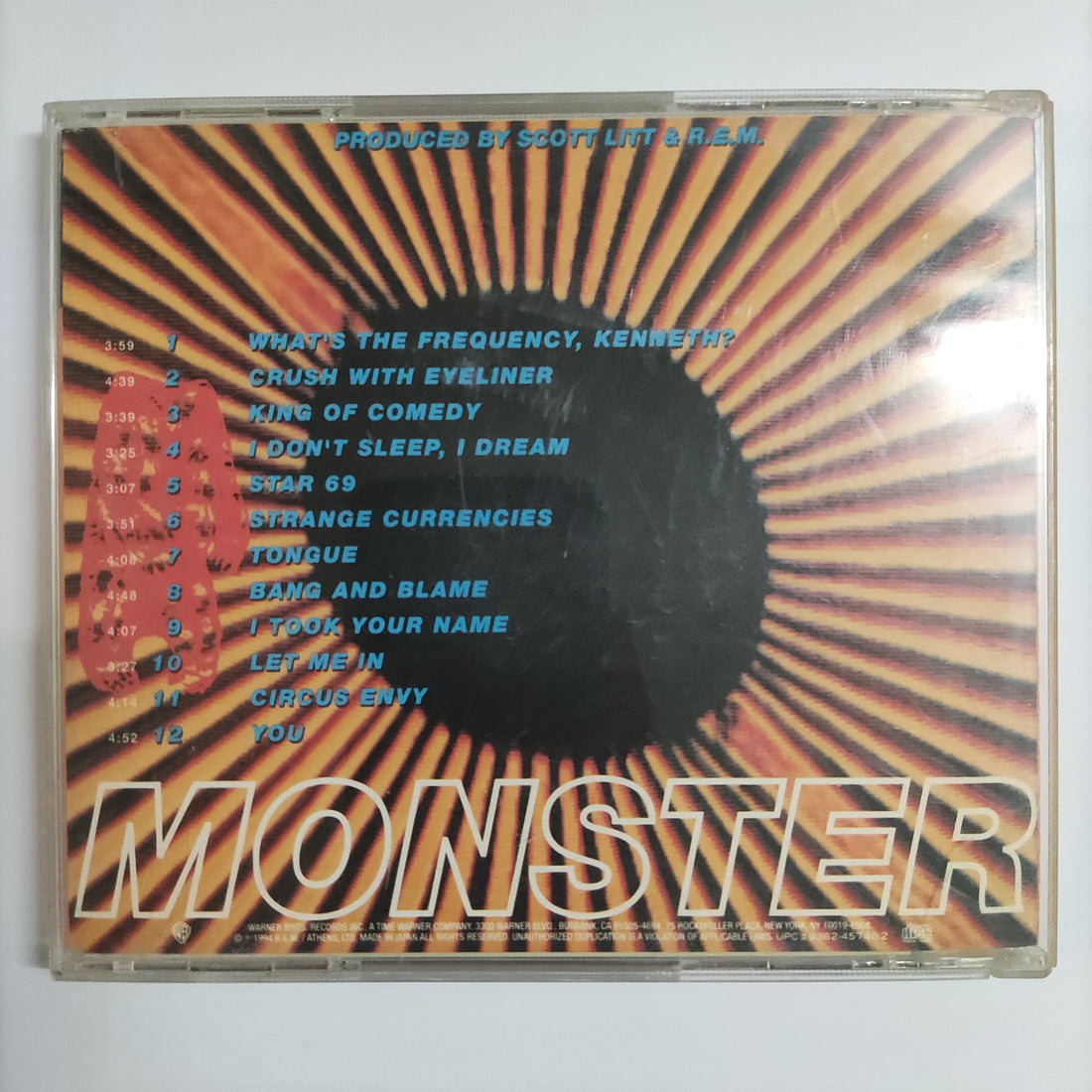 ซีดี R.E.M. - Monster CD VG+