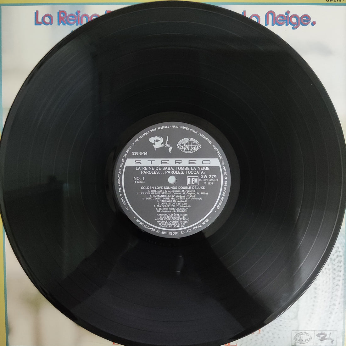 แผ่นเสียง Various - La Reine De Saba Tombe La Neige Paroles Paroles Tacata Golden Love Sounds Double Deluxe Vinyl VG+ 2LPs