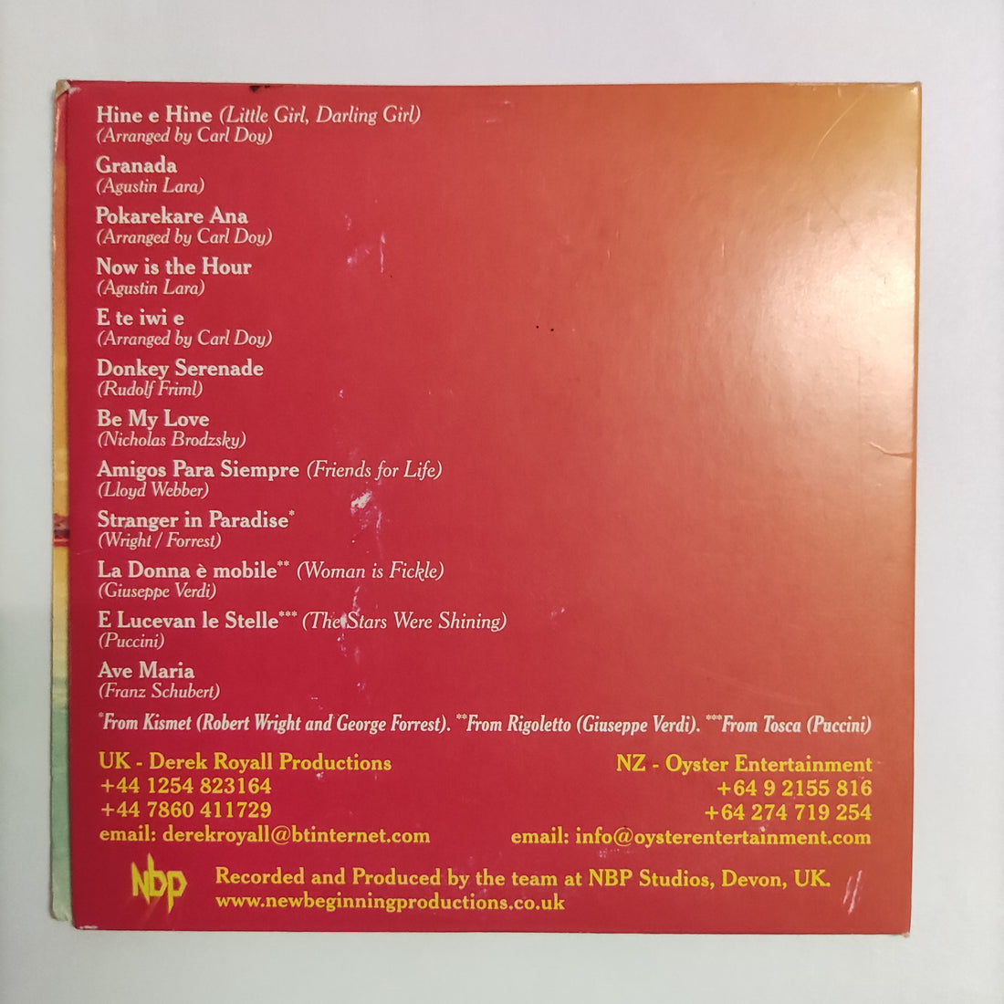 ซีดี Ben Makisi - Voice Of The South Pacific CD VG+