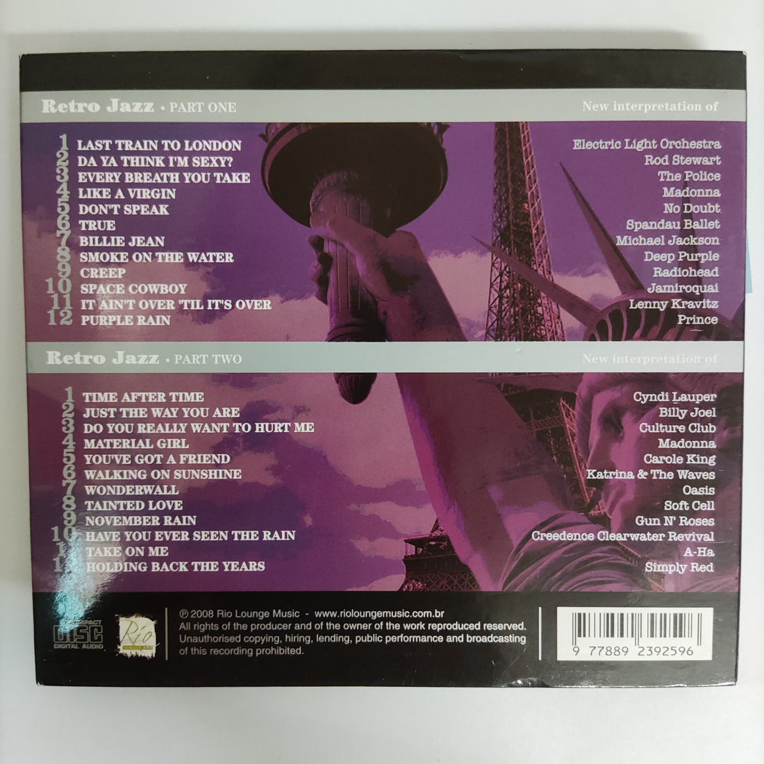 ซีดี Various - Retro Jazz The Sexiest Groove Chilled Of The Hit Songbook CD NM 2CDs