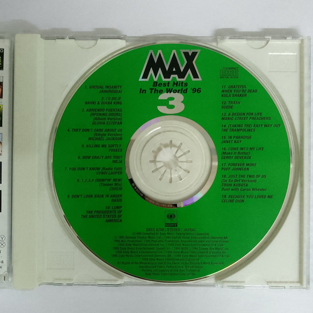 ซีดี Various - Max3 Best Hits In The World '96 CD VG+