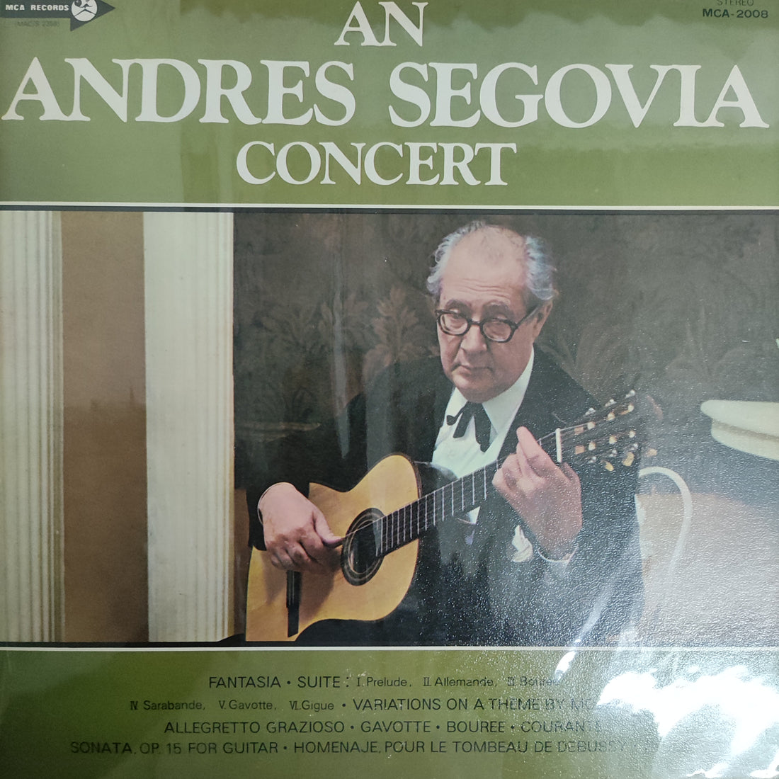 แผ่นเสียง Andrés Segovia - An Andres Segovia Concert Vinyl VG+