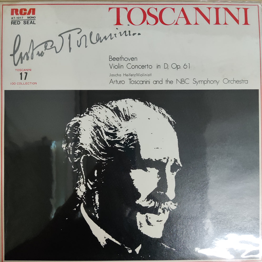 แผ่นเสียง Toscanini - Beethoven Violin Concerto In D,Op.61 Arturo Toscanini And The NBC Symphony Orchestra Vinyl VG+