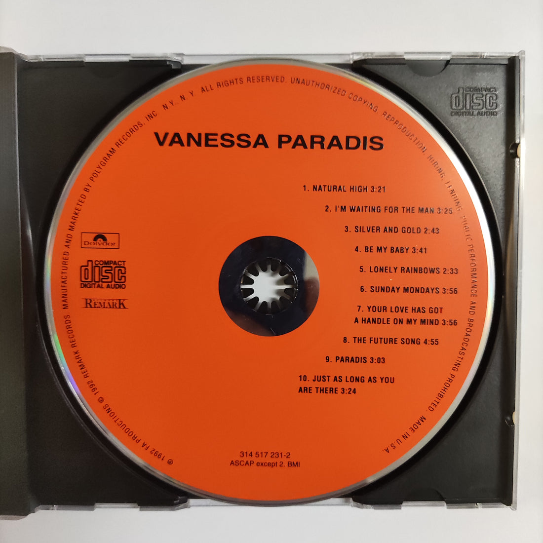ซีดี Vanessa Paradis - Vanessa Paradis CD NM or M-