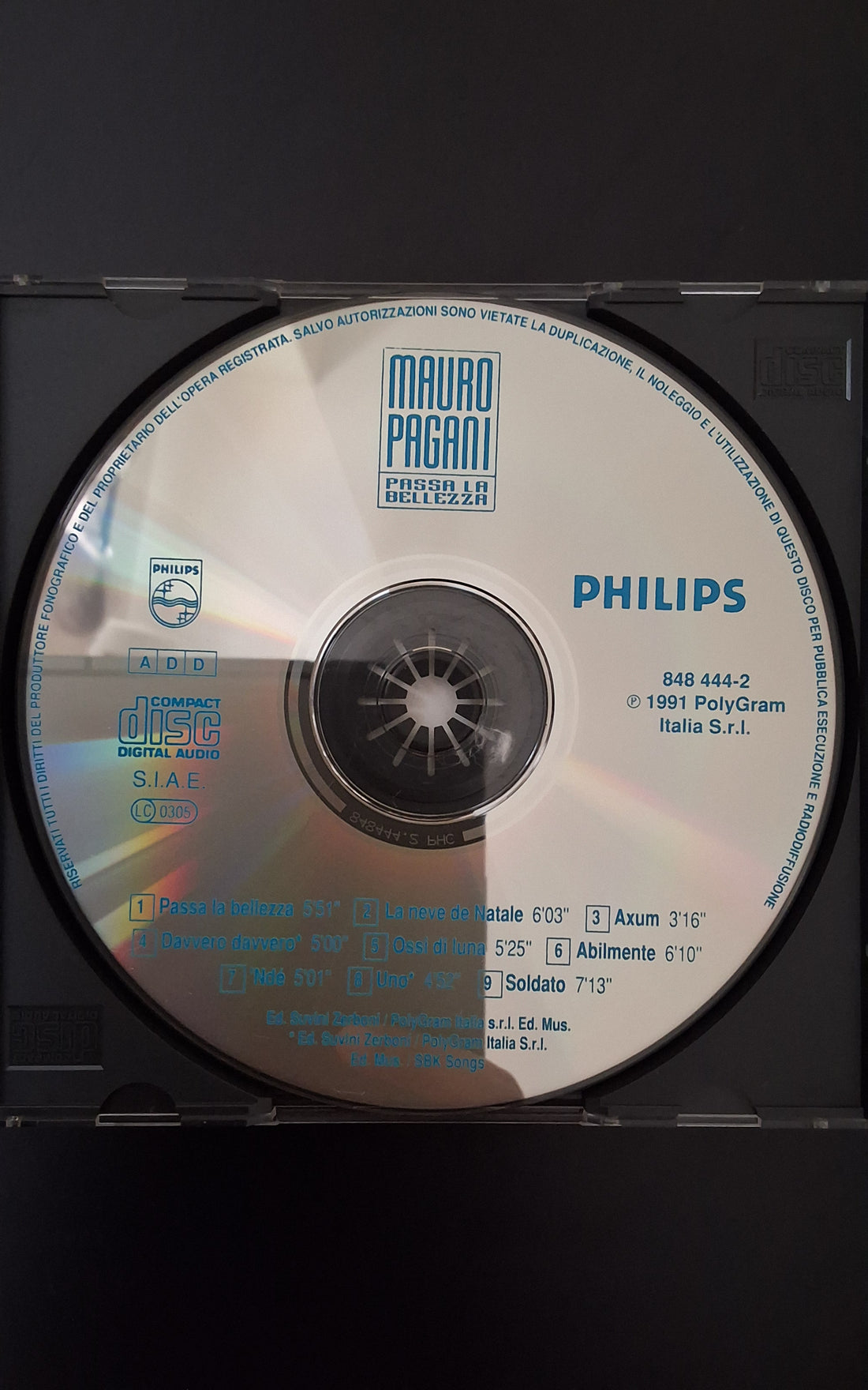 ซีดี Mauro Pagani - Passa La Bellezza CD VG+