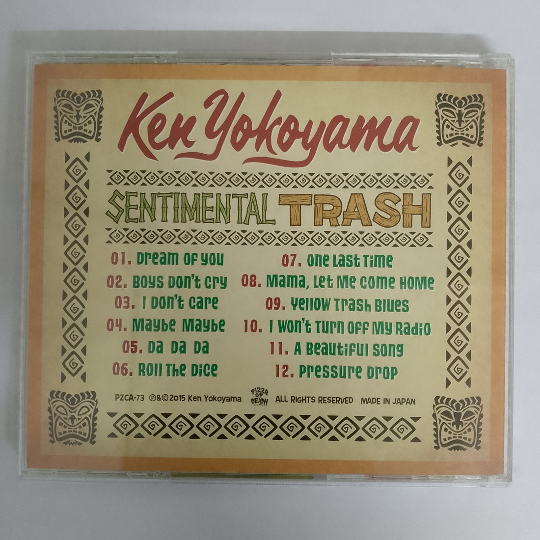 ซีดี Ken Yokoyama - Sentimental Trash CD VG+