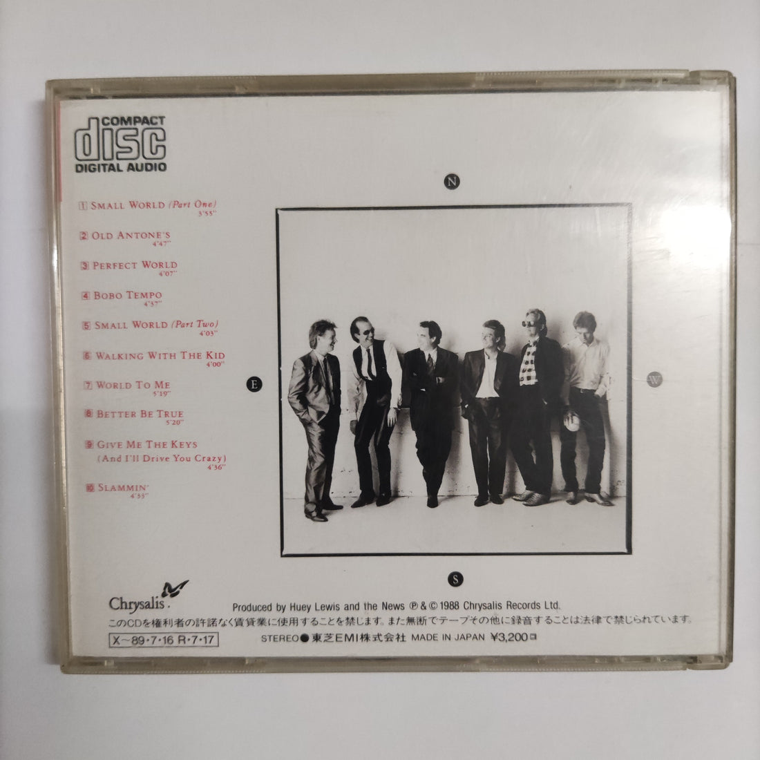 ซีดี Huey Lewis & The News - Small World CD NM or M-