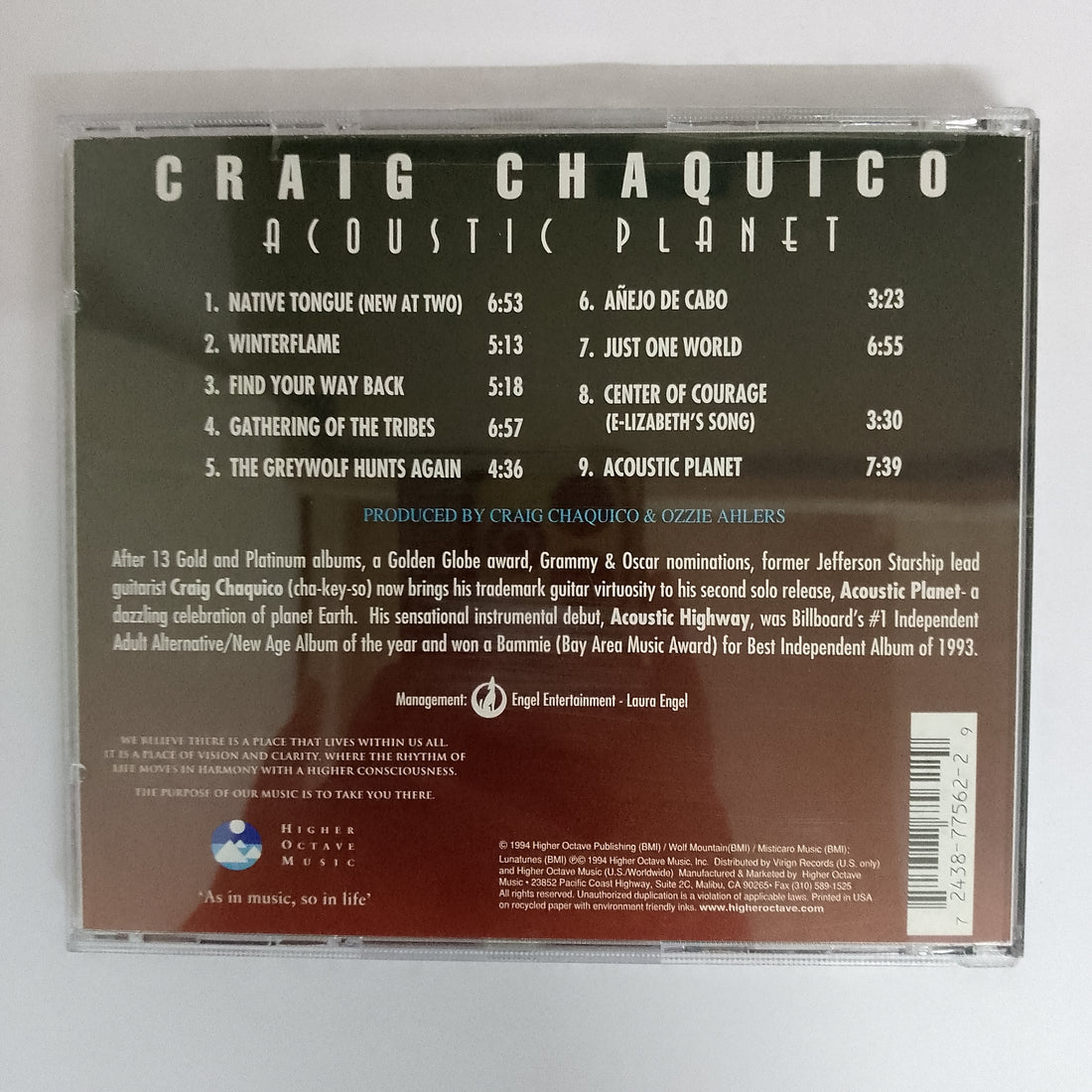 ซีดี Craig Chaquico - Acoustic Planet CD VG+