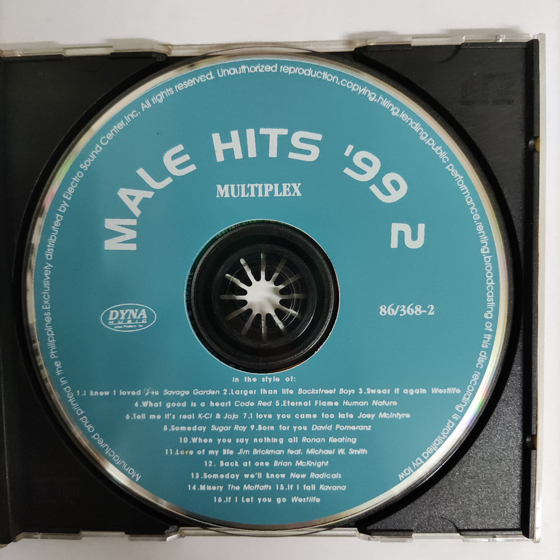 ซีดี Various - Male Hits'99 2 Multiplex CD VG+