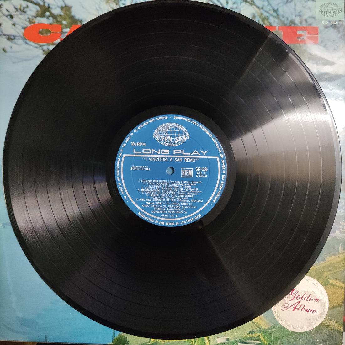 แผ่นเสียง Various - Canzone Golden Album - I Vincitori A San Remo Vinyl VG+