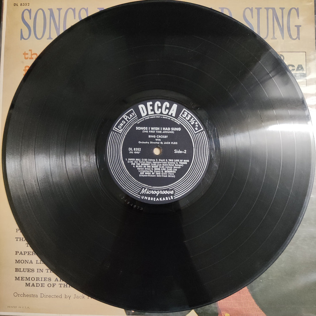 แผ่นเสียง Bing Crosby With Jud Conlon's Rhythmaires And Orchestra - Songs I Wish I Had Sung The First Time Around Vinyl VG