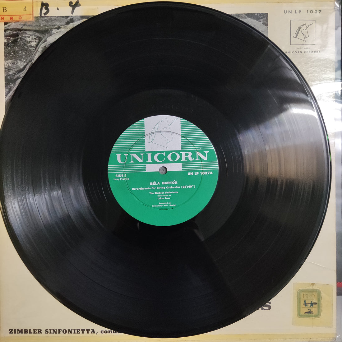 แผ่นเสียง Lukas Foss - Bartok Ives Milhaud Skalkottas Vinyl VG+