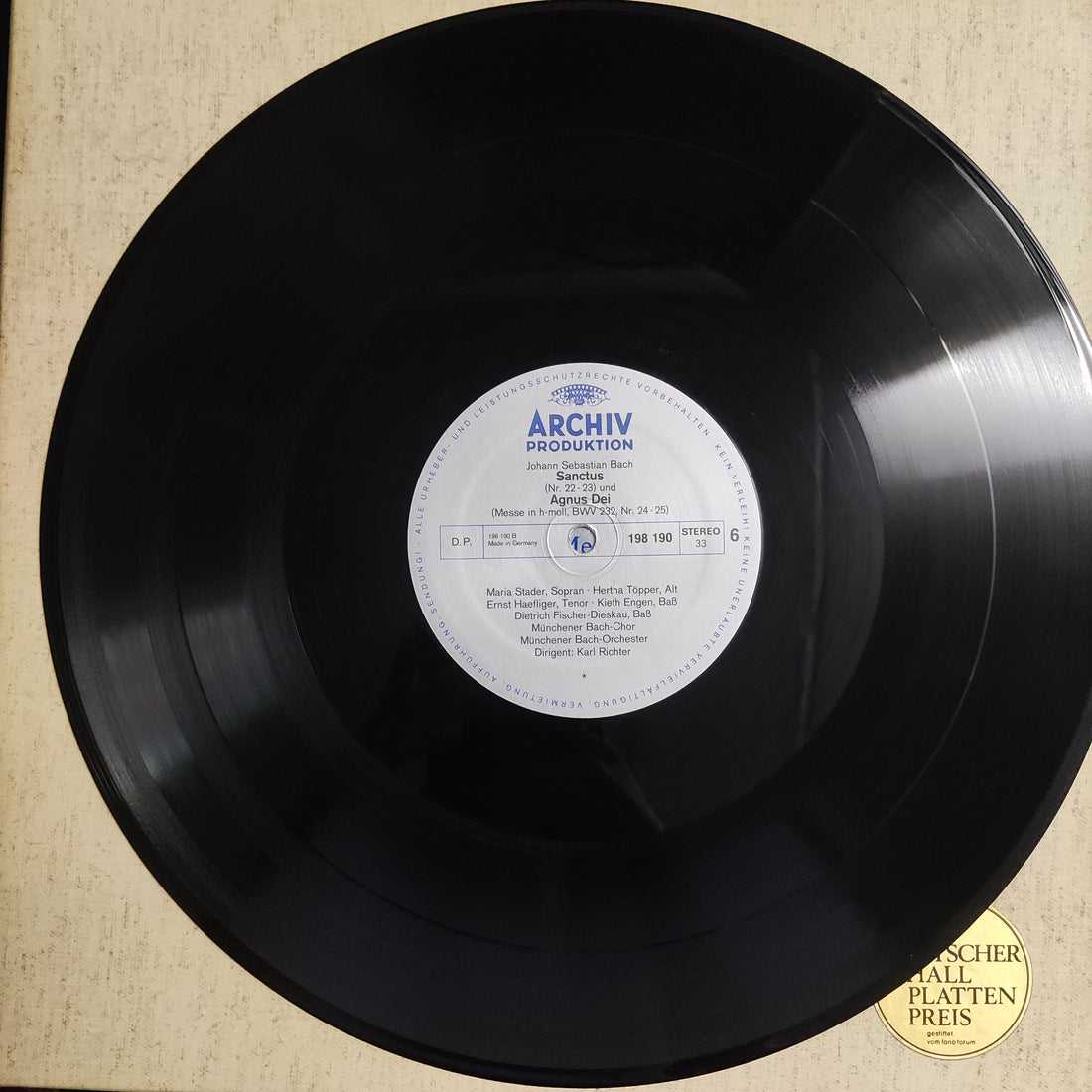 แผ่นเสียง Johann Sebastian Bach - Mass In B Minor Messa En Si Mineur BWV 2232 Vinyl VG+ 3LPs