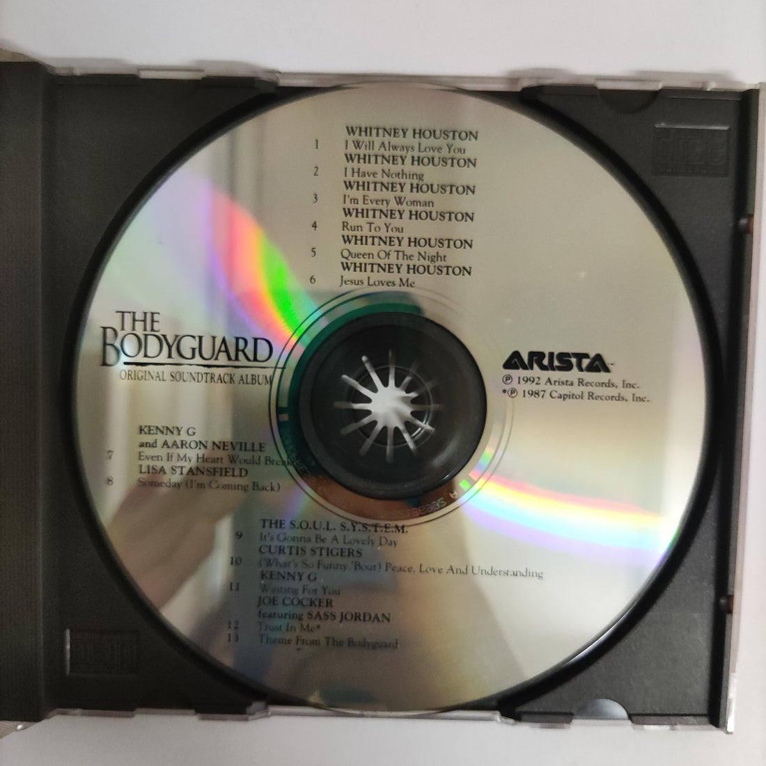 ซีดี Kevin Costner & Whitney Houston - The Bodyguard Original Soundtrack Album CD VG+