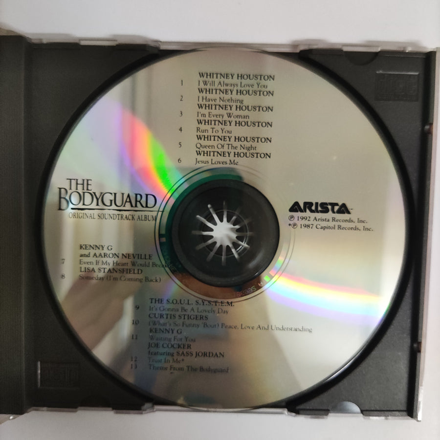 ซีดี Kevin Costner & Whitney Houston - The Bodyguard Original Soundtrack Album CD VG+
