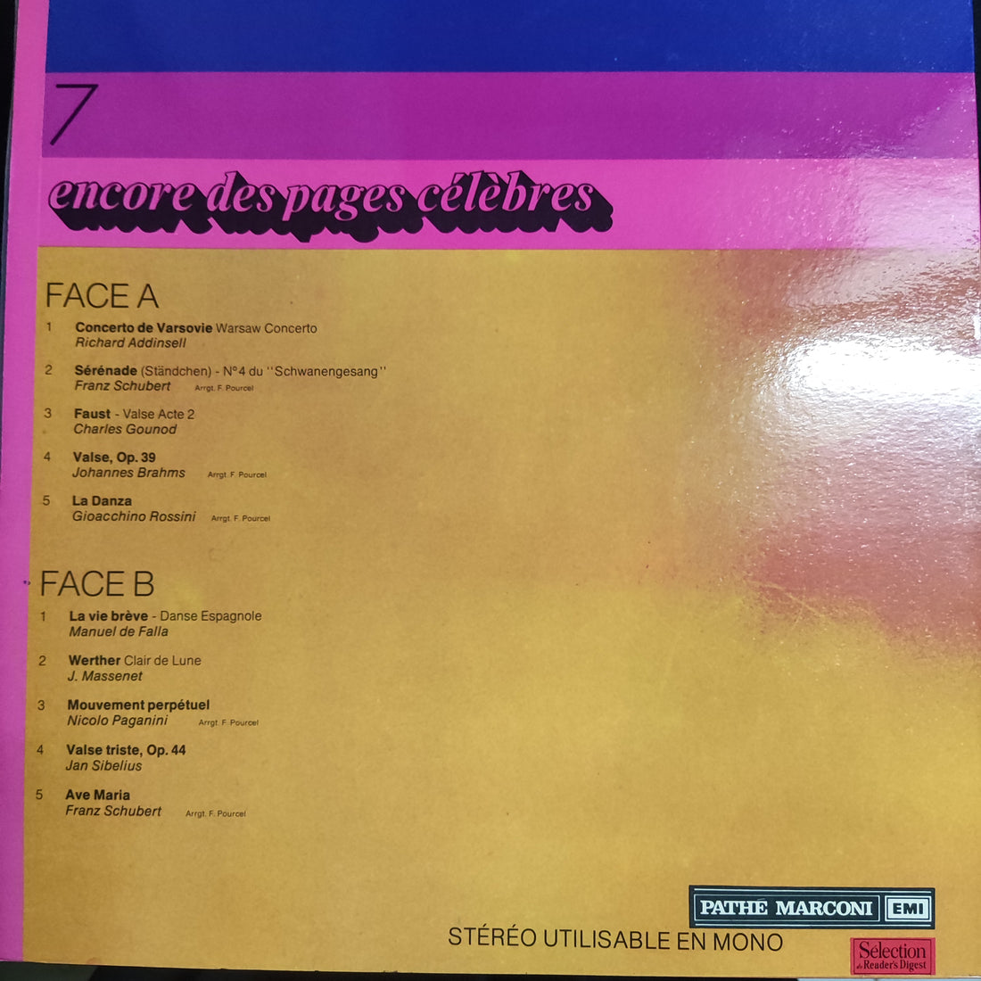 แผ่นเสียง Franck Pourcel - Pleins Feux Sur Vinyl VG+ 9LPs