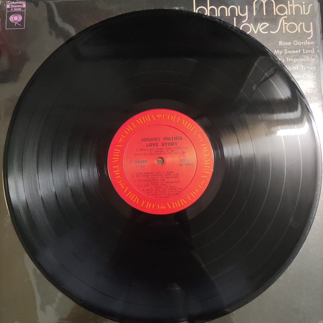 แผ่นเสียง Johnny Mathis - Love Story Vinyl VG+