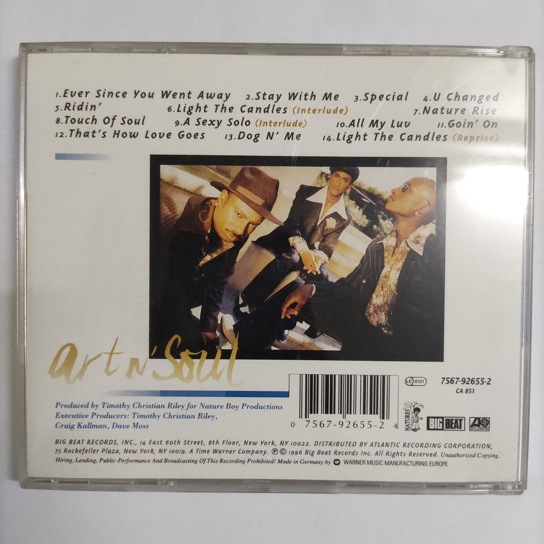 ซีดี Art N' Soul - Touch Of Soul CD NM or M-