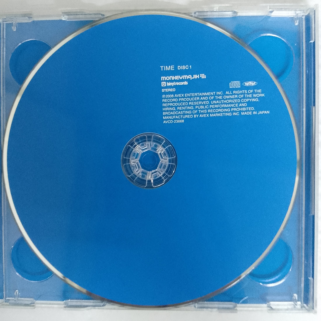 ซีดี Monkey Majik - Time CD VG+ 1CD 1DVD