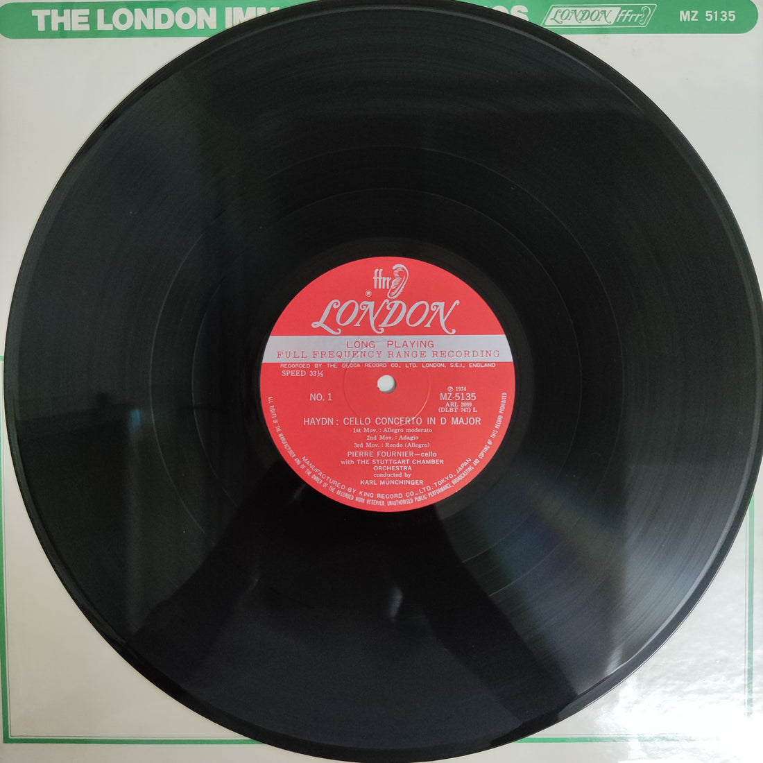 แผ่นเสียง Pierre Fournier - Cello Concerto In D Major Cello Concerto In B Flat Major Cello Concerto In E Minor Vinyl VG+