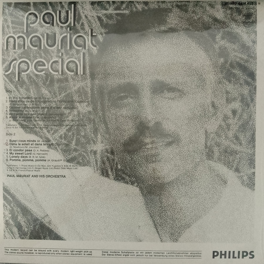 แผ่นเสียง Paul Mauriat And His Orchestra - Paul Mauriat Special Vinyl VG+