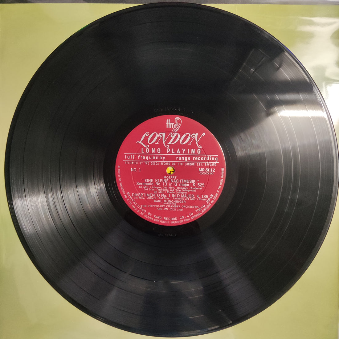 แผ่นเสียง Eduard van Beinum - The London Philharmonic Orchestra Concert Gebouw Orchestra Of Amsterdam / Mozart K.525,K.136 - Karl Munchinger / Handel-Harty Vinyl VG+