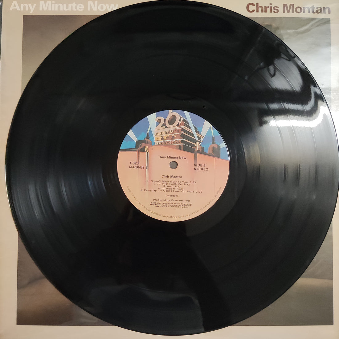 แผ่นเสียง Chris Montan - Any Minute Now Vinyl VG+
