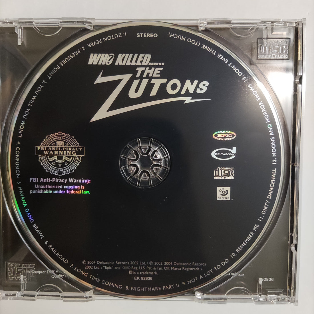 ซีดี The Zutons - Who Killed...... The Zutons CD NM or M-