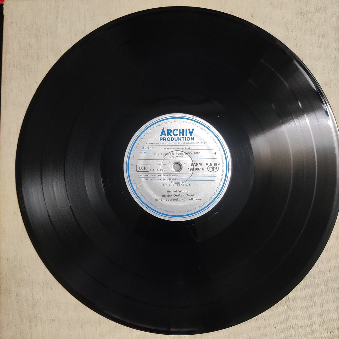 แผ่นเสียง Johann Sebastian Bach - Die Kunst Der Fuge The Art Of Fugue L'Art De La Fugue BWV 1080 Vinyl VG+ 2LPs