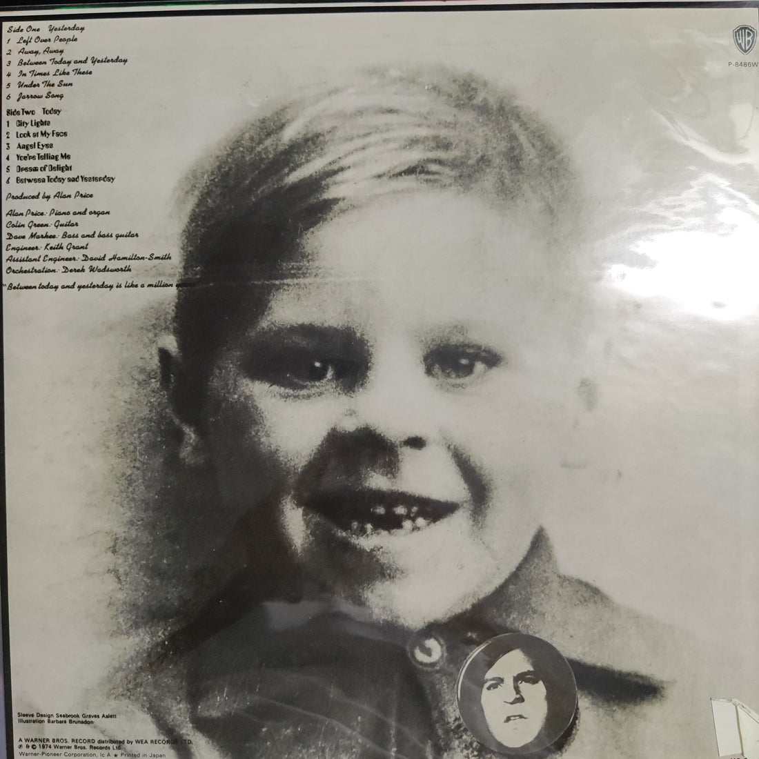 แผ่นเสียง Alan Price - Between Today And Yesterday Vinyl VG+