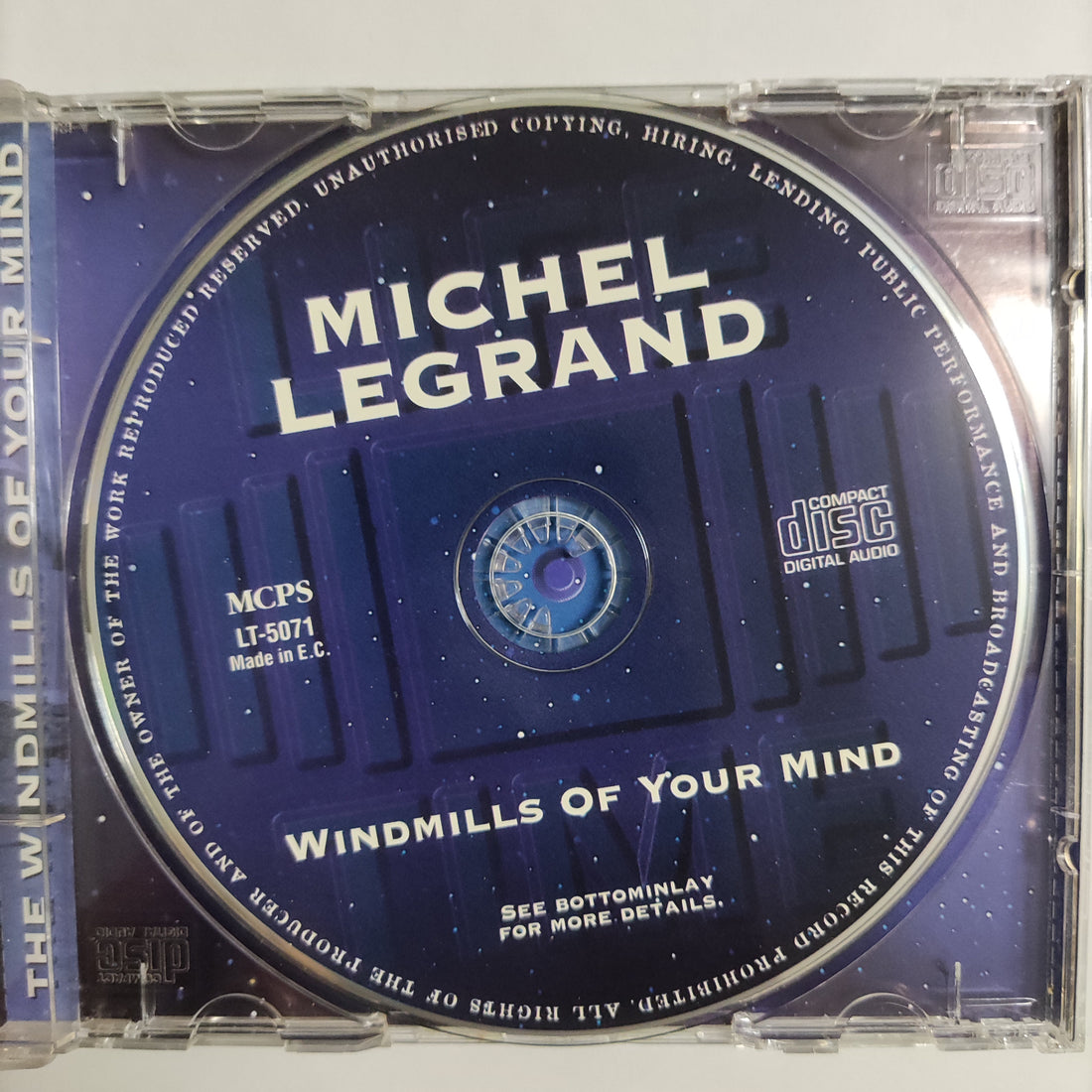 ซีดี Michel Legrand - Windmills Of Your Mind CD VG+