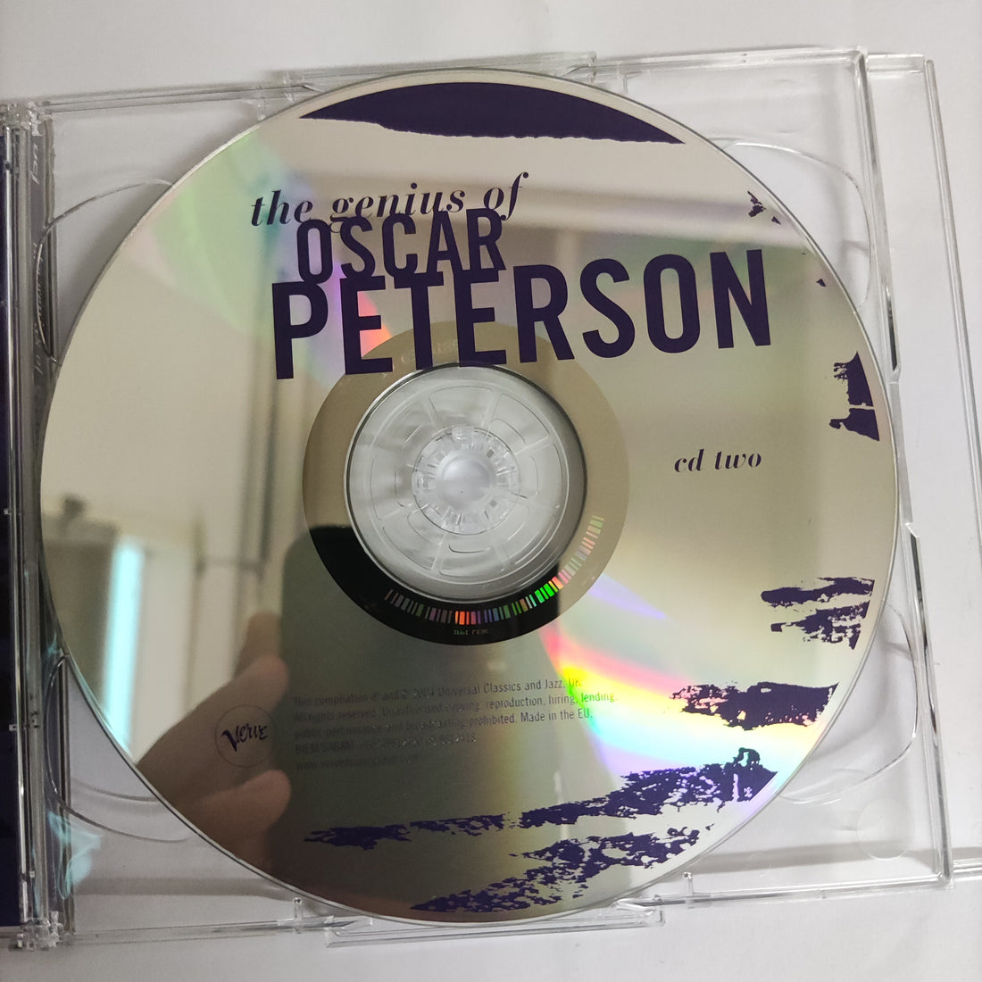 ซีดี Oscar Peterson - The Genius Of Oscar Peterson (CD) (VG+) (2LPS)