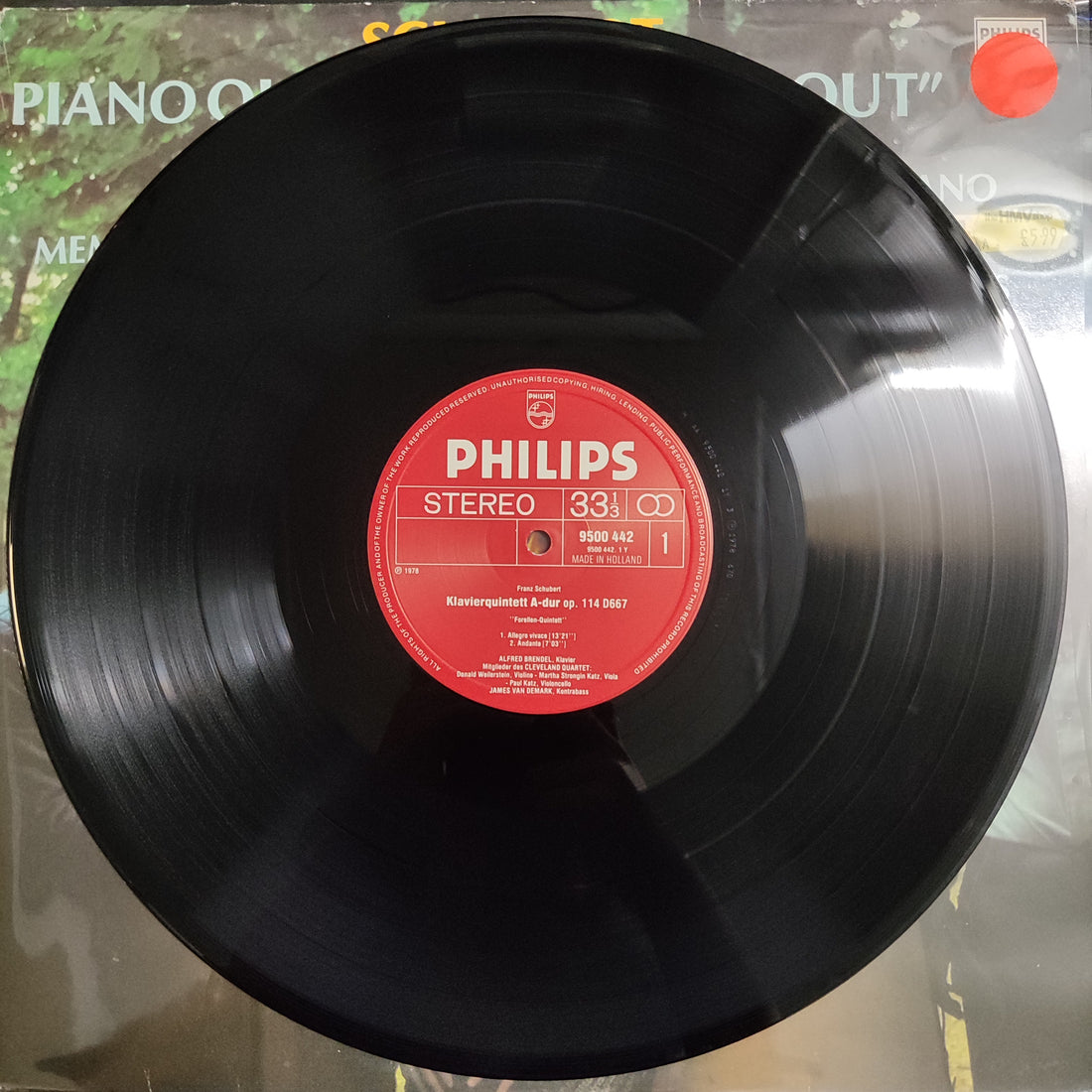 แผ่นเสียง Franz Schubert - Alfred Brendel, Members Of The Cleveland Quartet, James VanDemark - Piano Quintet, Op. 114 "Trout" Vinyl VG+