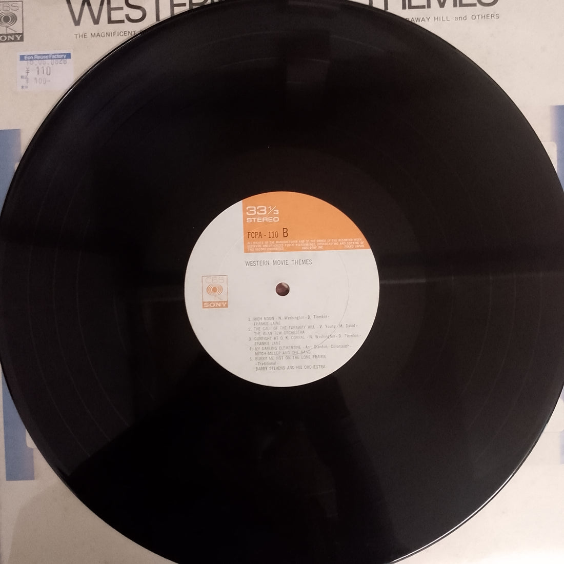 แผ่นเสียง Barry Stevens And His Orchestra - Western Movie Themes Vinyl VG+