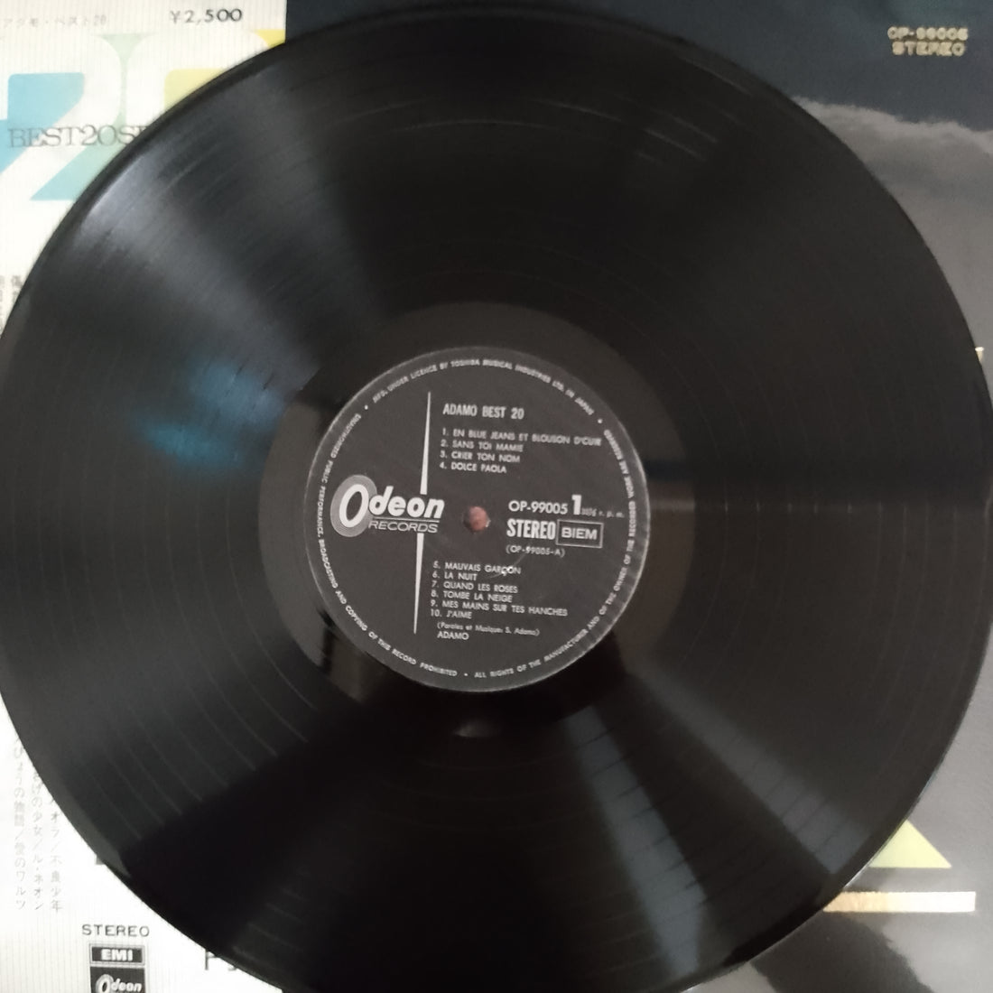 แผ่นเสียง Adamo - Best 20 Vinyl VG+