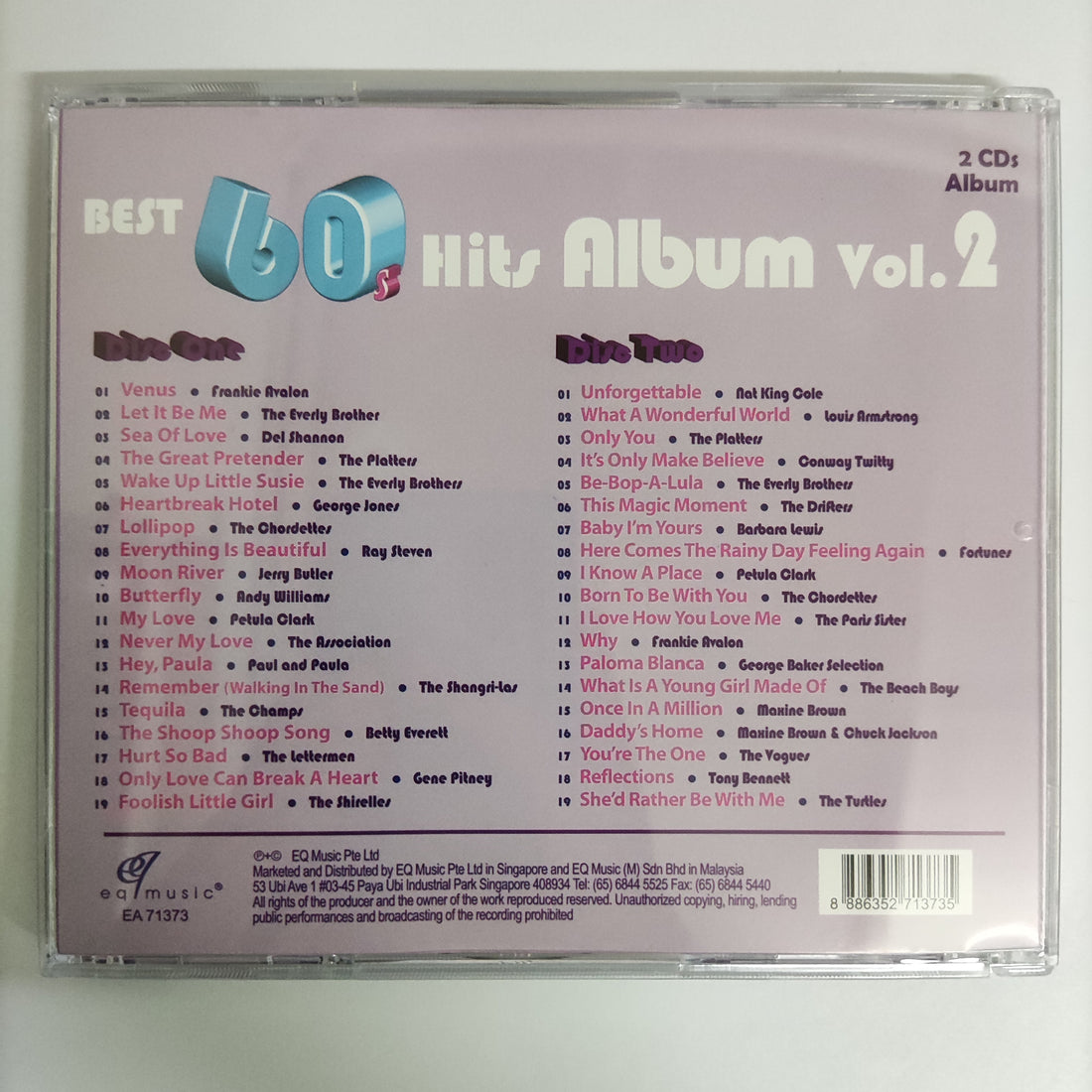 ซีดี Various - Best 60's Hit Album Vol.2 CD NM 2CDs