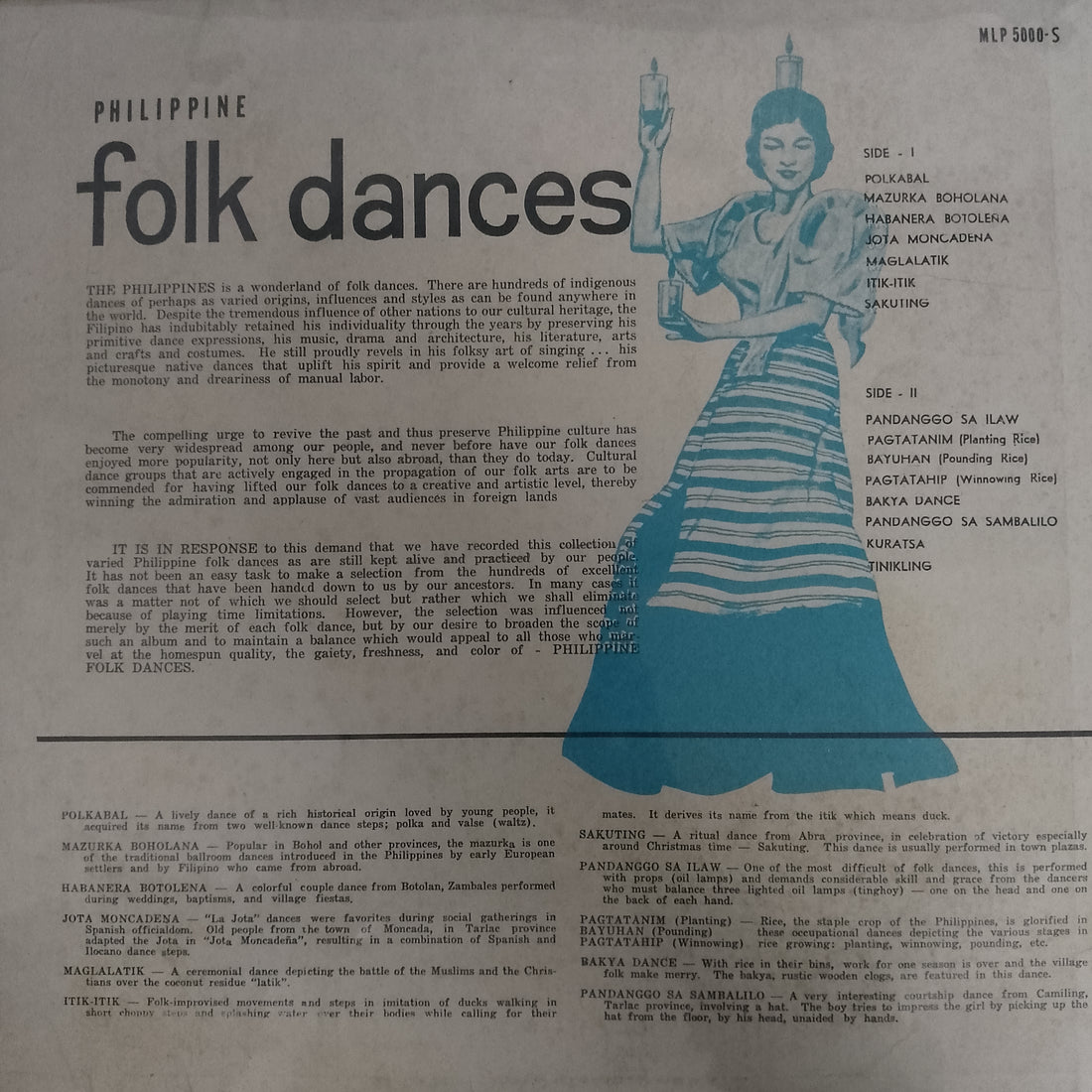 แผ่นเสียJuan Silos, Jr. And His Rondalla - Philippine Folk Dances Vinyl VG+