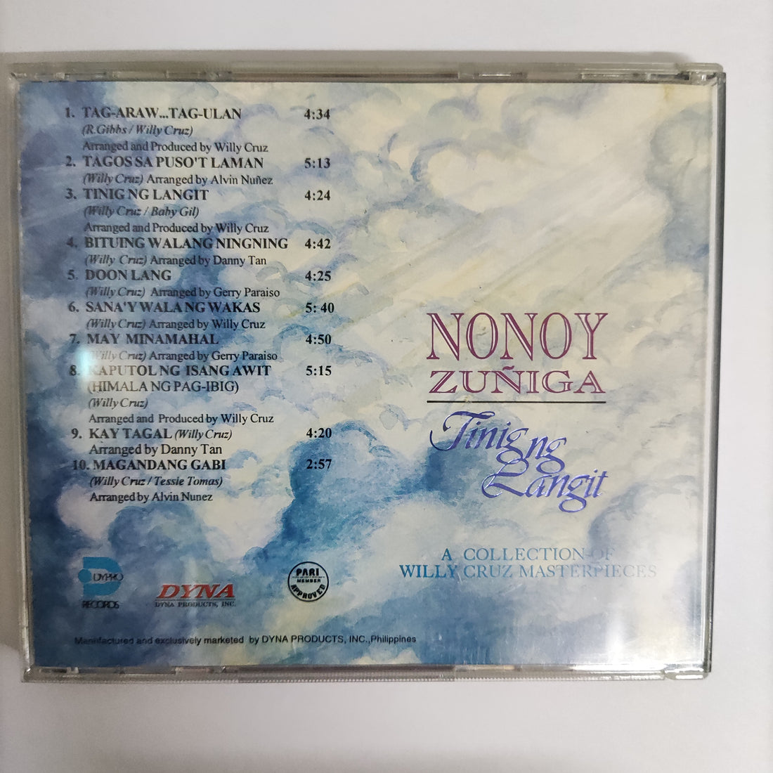 ซีดี Nonoy Zuñiga - Tinig Ng Langit CD VG+