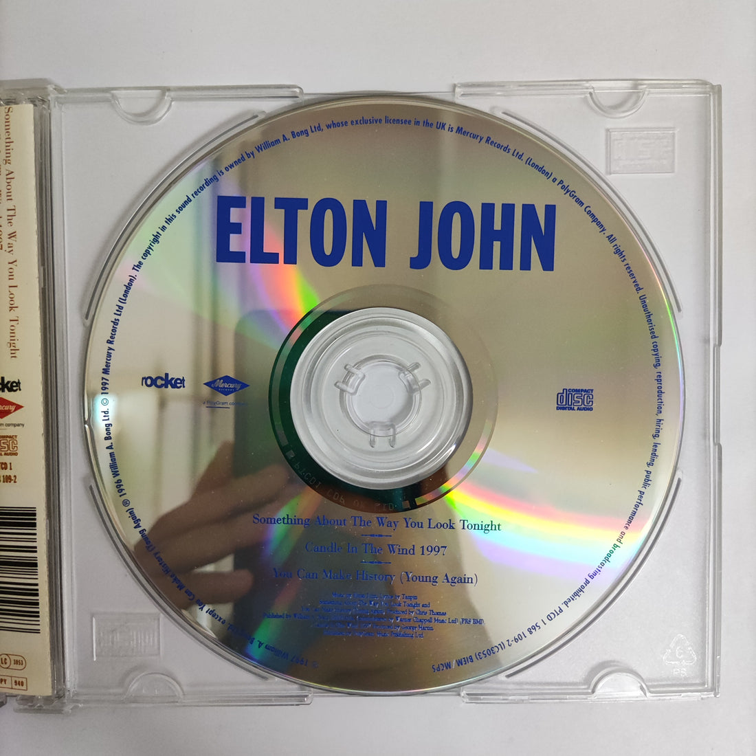 ซีดี Elton John - Something About The Way You Look Tonight Candle In The Wind 1997 CD VG