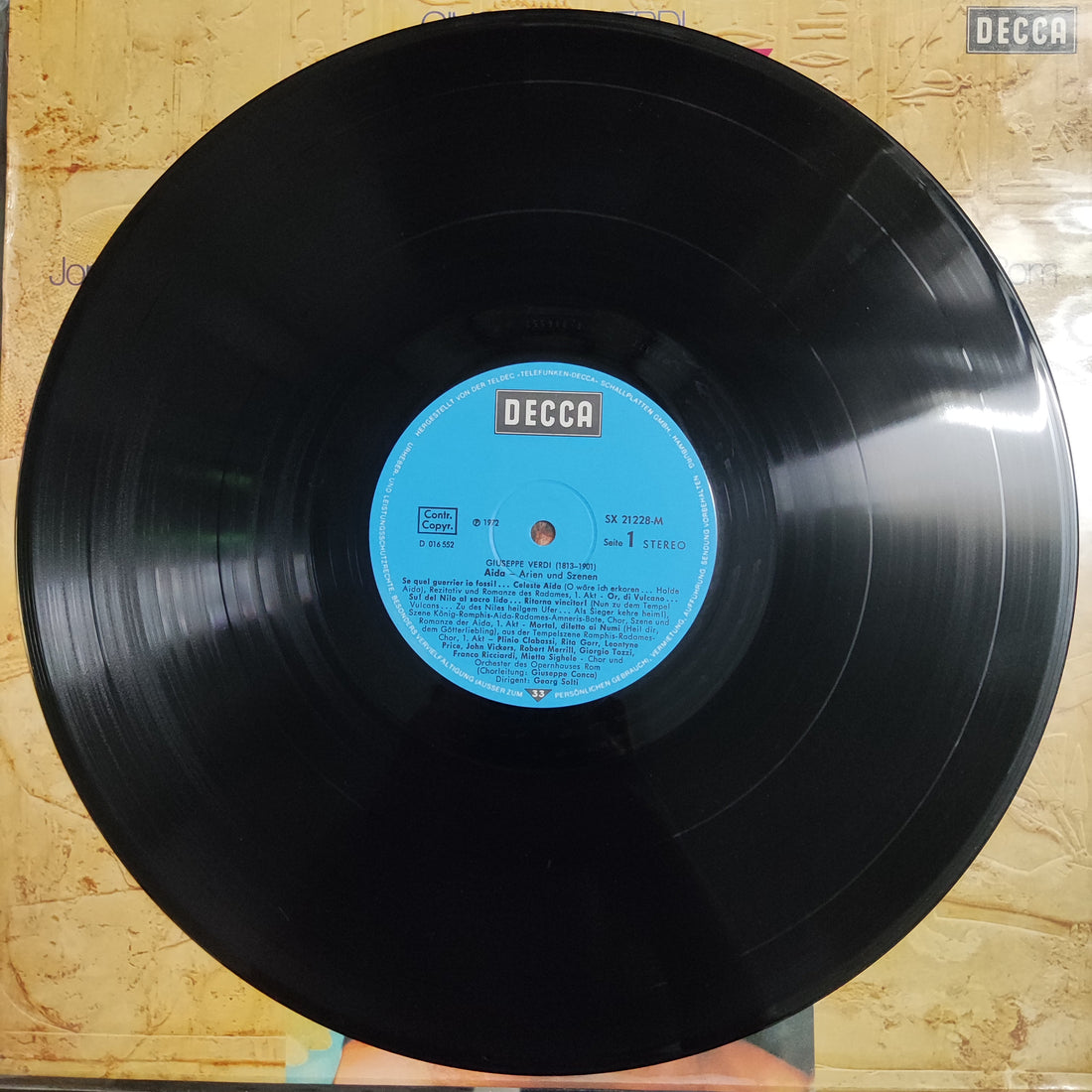 แผ่นเสียง Giuseppe Verdi, Leontyne Price, Jon Vickers, Robert Merrill, Coro Del Teatro Dell'Opera Di Roma Und Orchestra Del Teatro Dell'Opera Di Roma, Georg Solti - Aida Vinyl VG+