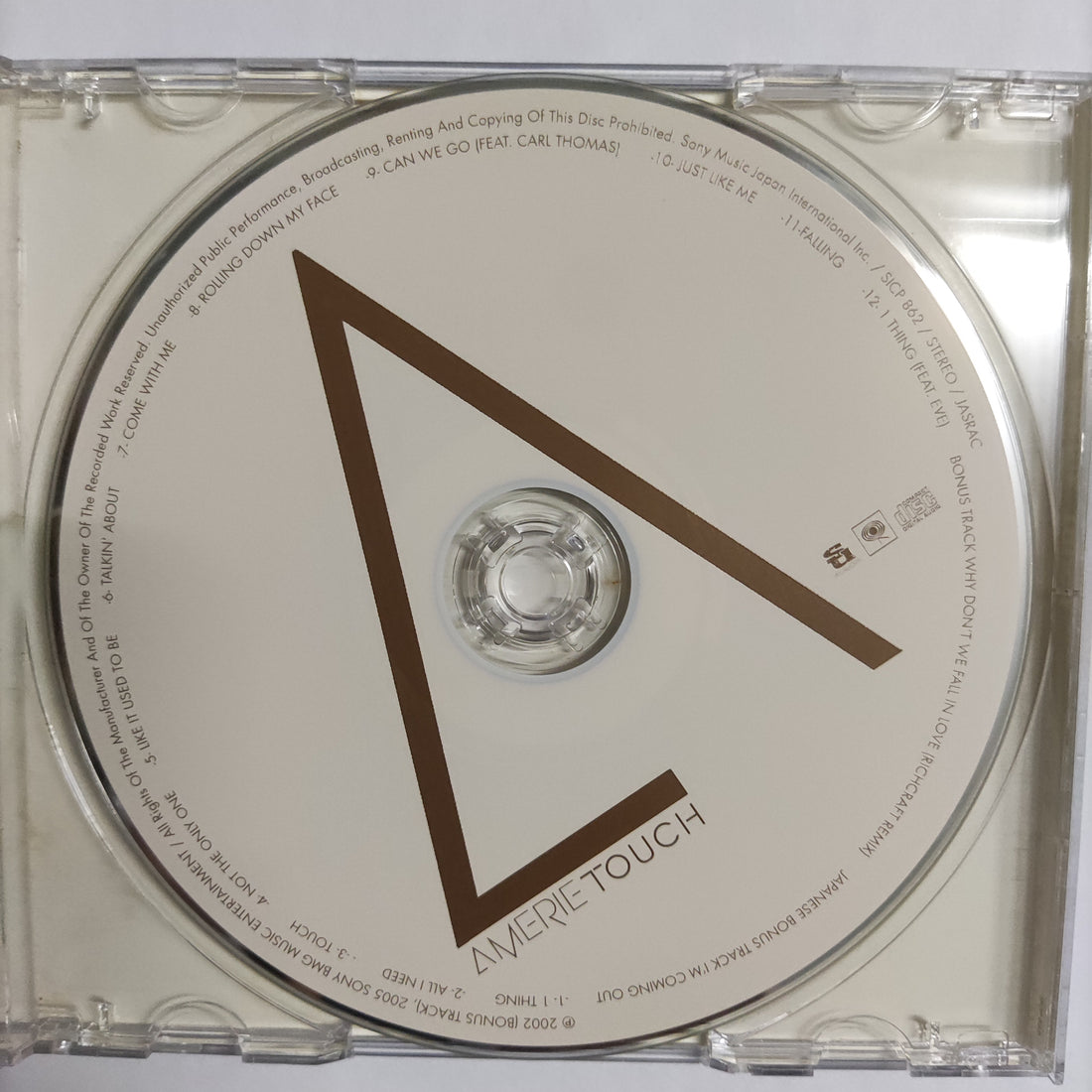 ซีดี Amerie - Touch CD VG+