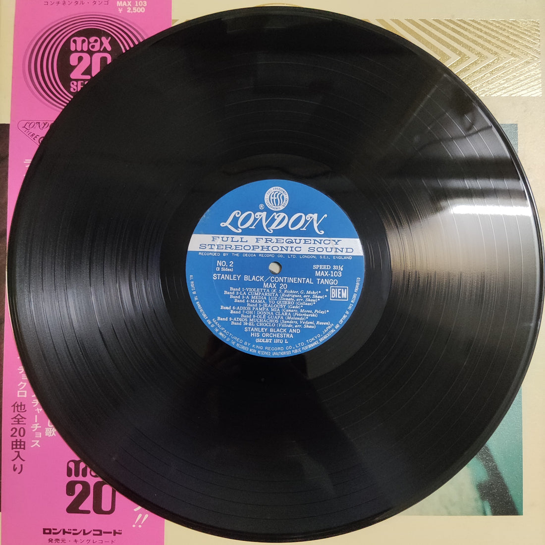 แผ่นเสียง Stanley Black - Continental Tango Max 20 Vinyl VG+