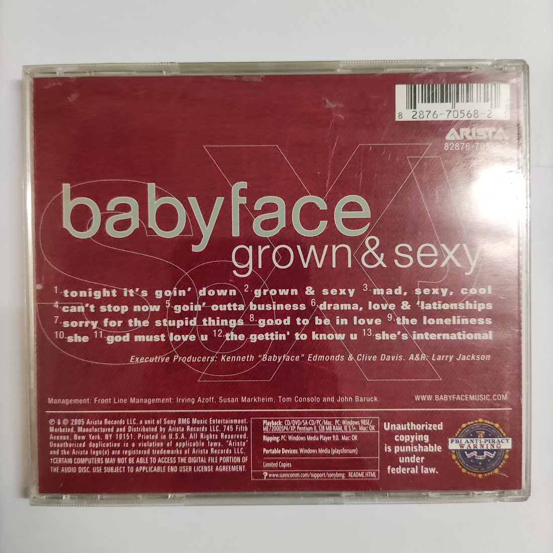 ซีดี Babyface - Grown & Sexy CD VG+