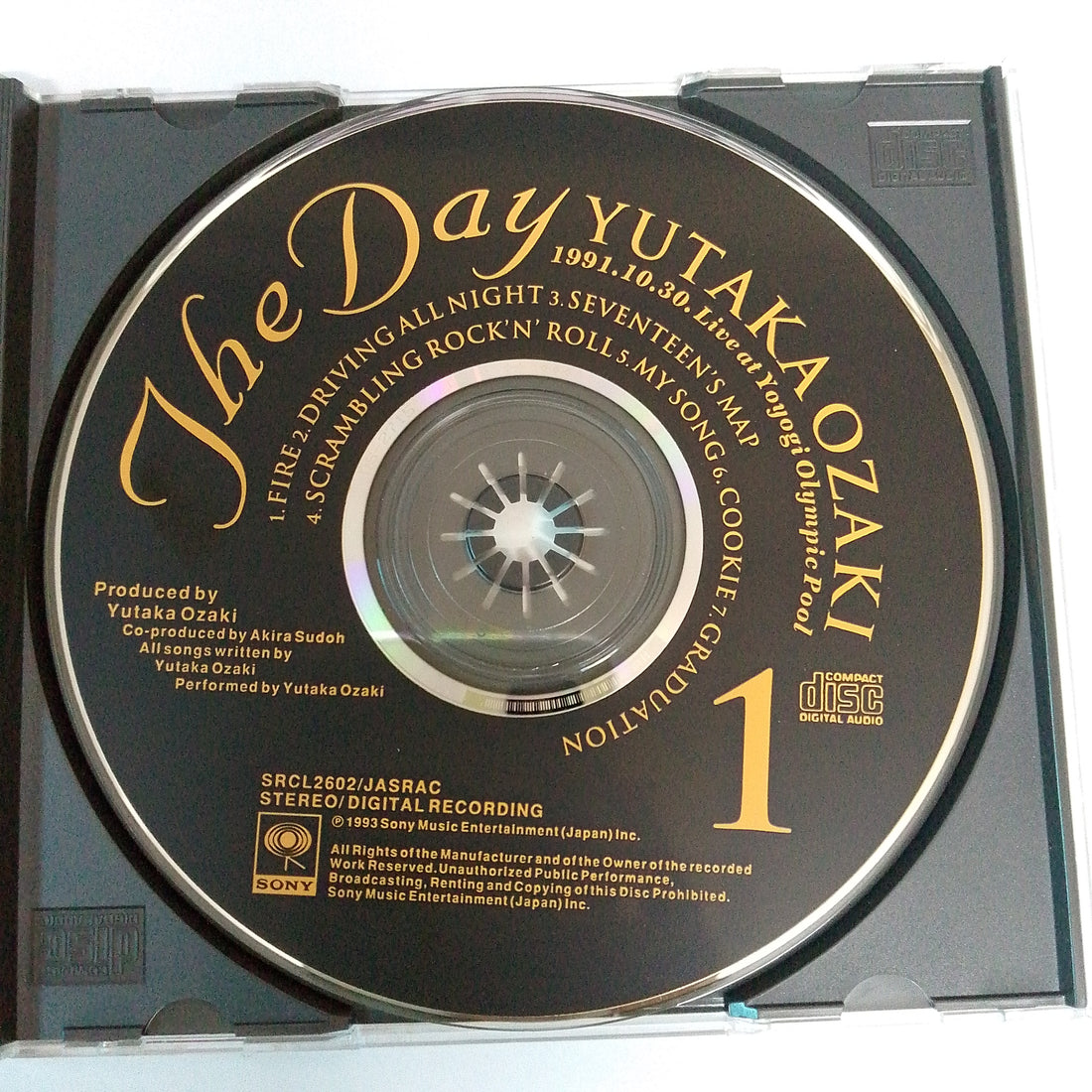 ซีดี Yutaka Ozaki  - The Day Volume1. (CD) (VG+)