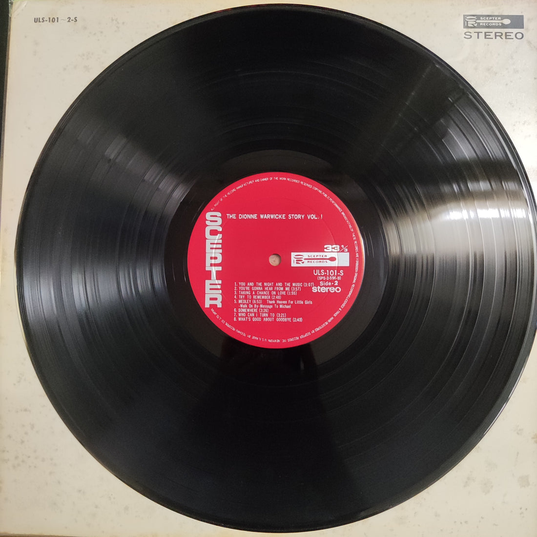 แผ่นเสียง Dionne Warwick - The Dionne Warwicke Story Vol. 1・2 Vinyl VG+ 2LPs